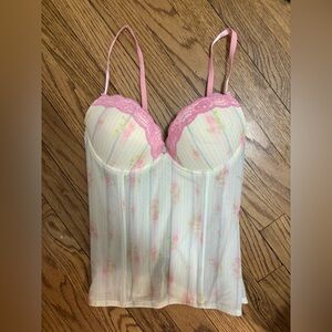 vintage floral corset